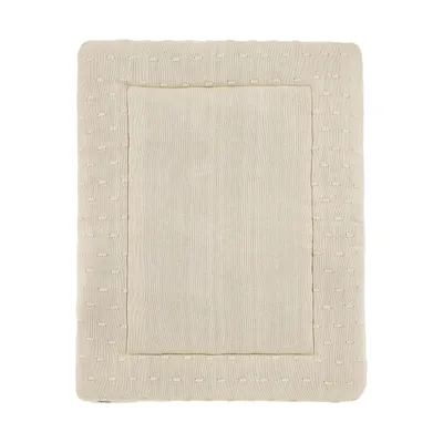 Meyco Baby Laufstallteppich - Knots - 77 x 97 cm - Soft Sand