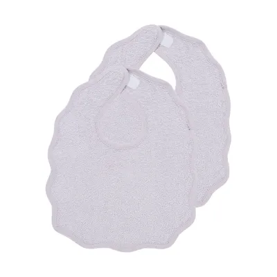 Meyco Baby Wavy Lätzchen Mit Klettverschluss - 2 Stück - Frottee