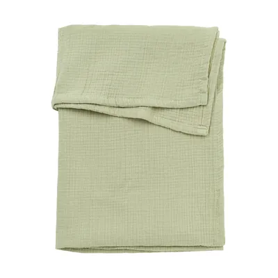 Meyco Baby Ledikantlaken - 100 x 150 cm - Pre-washed Hydrofiel - Soft Olive