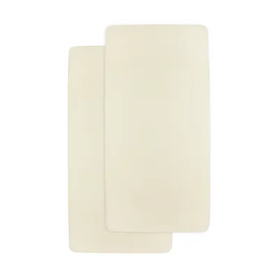 Meyco Baby Uni Hoeslaken Wieg - 2 Stuks - 40 x 80/90 cm - Jersey 