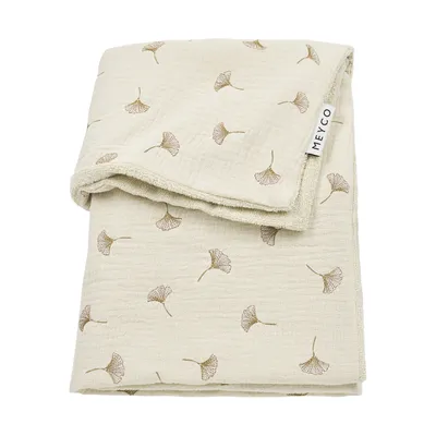 Meyco Baby Babydecke - Gingko - 75 x 100 cm - Pre-Washed Hydrophil - Soft Sand