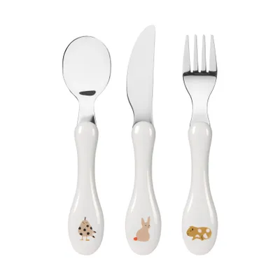 Lässig Kinderbesteck (3-teilig) - Little Mateys - Spicy Orange
