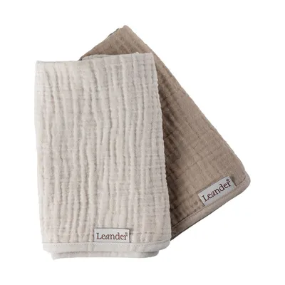 Leander Hydrofiele Doeken Organic Muslin - 2 Stuks