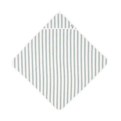 Jollein Badecape - 75 x 75 cm - Stripe Terry Sea Green GOTS