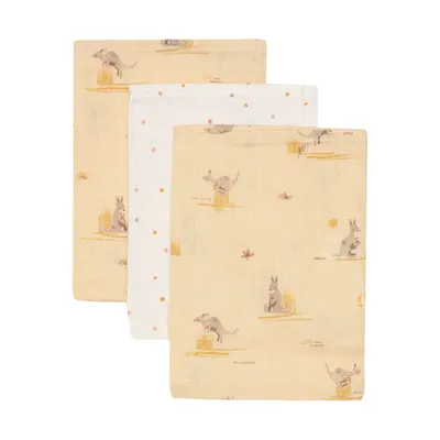 Jollein Hydrofiele Washandjes - 3 Stuks