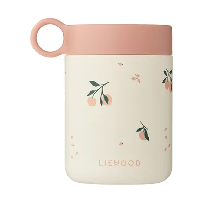 Liewood Kiani Printed Food Jar - Peach / Sea Shell