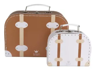 Bambam Dekorative Papp Koffer - Large - Braun