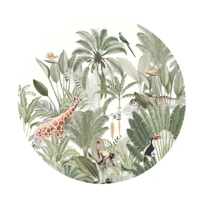 Creative Lab Amsterdam Tapetenkreis - Into The Wild - Ø 142,5 cm