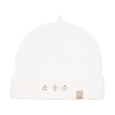 Bamboom Muts Bees - Cream - Maat S (0-4M)