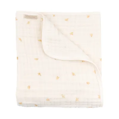 Bamboom Wiegen-Decke Nuvola - Olives Neutral