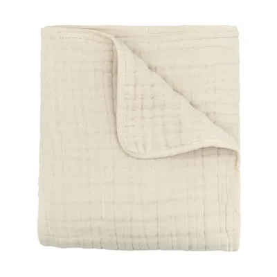 Bamboom Wiegen-Decke Nuvola - Almond - 140x110 cm