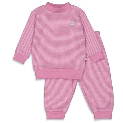 Feetje Waffel Pyjama - Rosa meliert