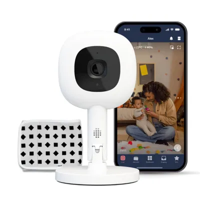 Nanit Pro Kamera-Babyphone + Flex-Ständer + Atemgurt