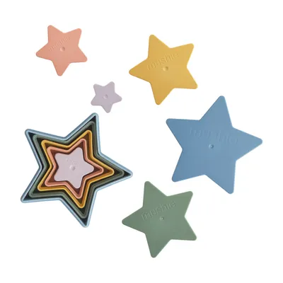 Mushie Nesting Stars Toy