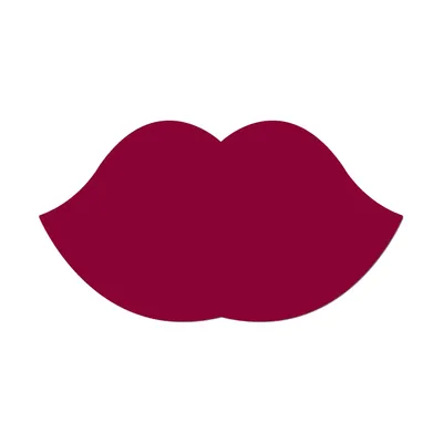 Magnetic Sticker – 33x60 cm – Burgundy Lippen