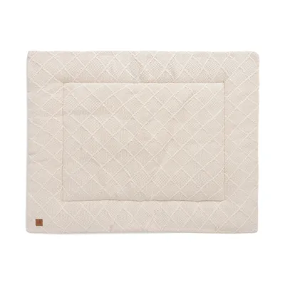 Jollein Check Knit Laufstallteppich - 75x95cm - Oatmeal