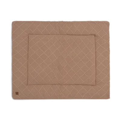 Jollein Check Knit Laufstallteppich - 75 x 95 cm - Biscuit
