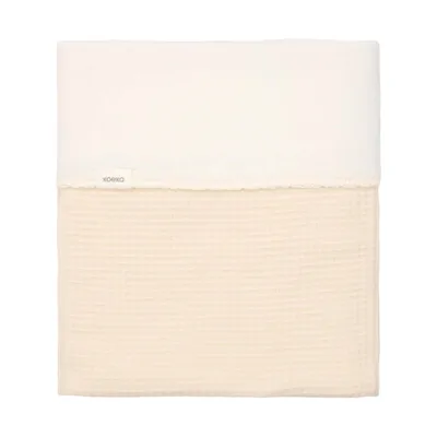 Koeka Malaga Bettdecke - 100 x 150 - Cotton Fleece - Warm White