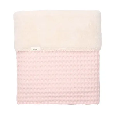 Koeka Oslo Babydecke - Größe 100 x 75 - Waffel/Teddy - Candy