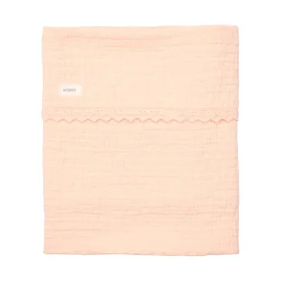 Koeka Elba Spitzenbettdecke - 100 x 150 - Peach