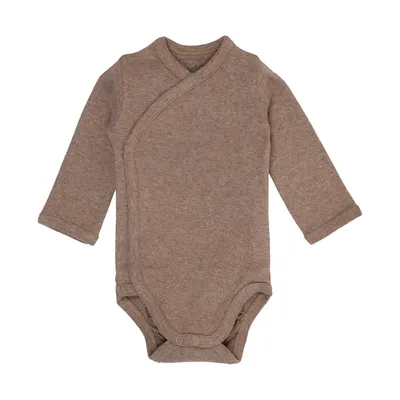 Lodger Babybody Langarm - Melange - Buffalo