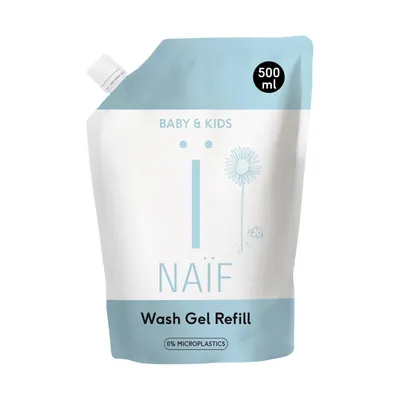 Naïf Reinigungs-Waschgel für Babys und Kinder - Nachfüllpackung 500 ml