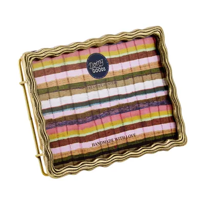 Doing Goods Yuki Wavy Frame Large - Gold Shiny