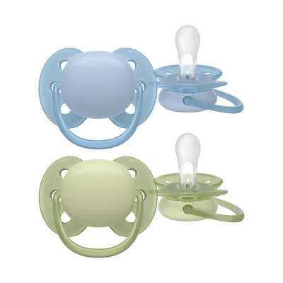 Philips Avent Ultra Soft Fopspeen - 0-6 Mnd - 2 Stuks - Plant-based 