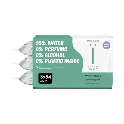 Naïf 3er-Pack Water Baby Wipes