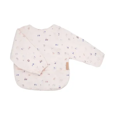 Bamboom Lätzchen mit Ärmeln und Vordertasche - The Farm - One Size