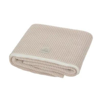 Nanami Junior Decke - Double Rib Knit - 100 x 150 cm - Beige