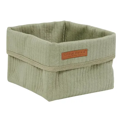 Little Dutch Kommodenkorb Klein - Pure Olive - 15x15x15 cm