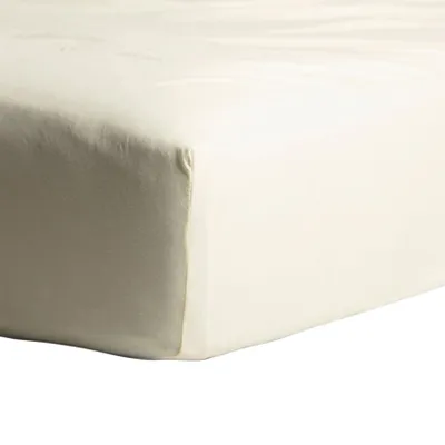 Cinderella Double Jersey Spannbettlaken - 80/90x210/220 & 100x200 cm - Ivory