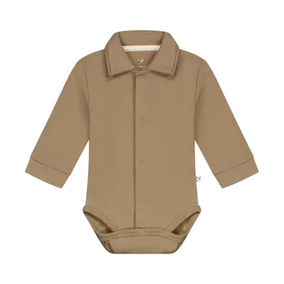 Mats & Merthe Body mit Kragen – Taupe 