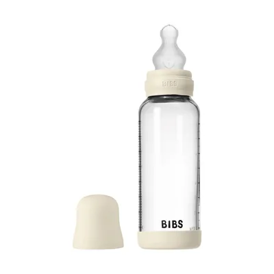 BIBS Fles - Medium Flow - 240 ml - Silicone/Glas