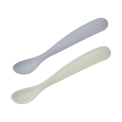 Béaba Set von 2 Silikonlöffel Altersstufe 1