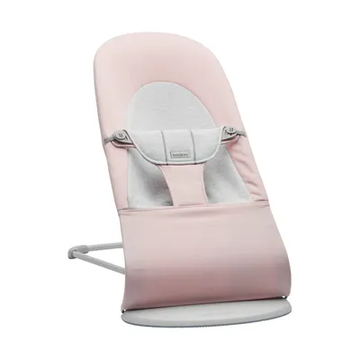 BabyBjörn Balance Soft Wippstuhl - Jersey - Hellrosa / Grau