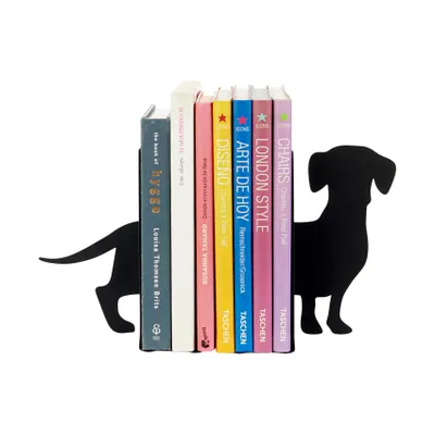 Balvi Teckel Boekensteun – Metaal – Zwart 