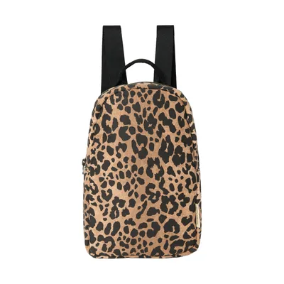 Studio Noos Mini Rucksack - Brown Soft Cotton Leopard