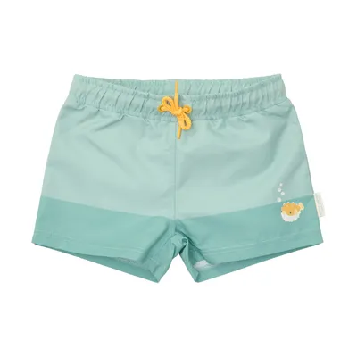 Little Dutch Seashells Badehose  - Surf Blue