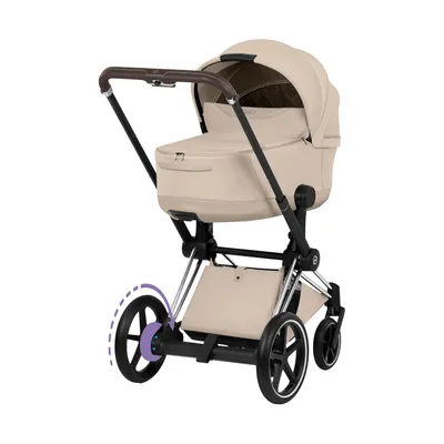 Cybex e-Priam 5 Style Kinderwagen 2-in-1 - Chrome Brown Frame