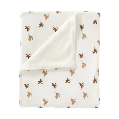 Cottonbaby Babydecke - Flying Birds - 75 x 90 cm