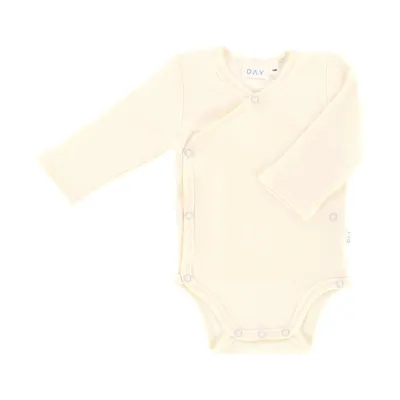 DAY Wickelbody Langarm Ripp - Cream
