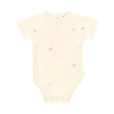 DAY Wickelbody Kurzarm - Cream
