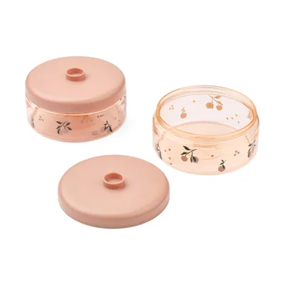 Liewood Dominique Baby Food Tritan Boxes 500 ml 2‑Pack – Peach / Sea Shell