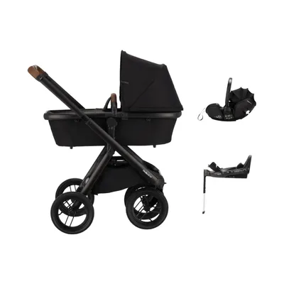 Dubatti One E6 Kinderwagen Dark Brown | Kindersitz| Base