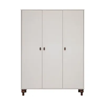 Europe Baby Olivia Kleiderschrank - 3-Türig -  Oatmeal / Walnuss - Bold