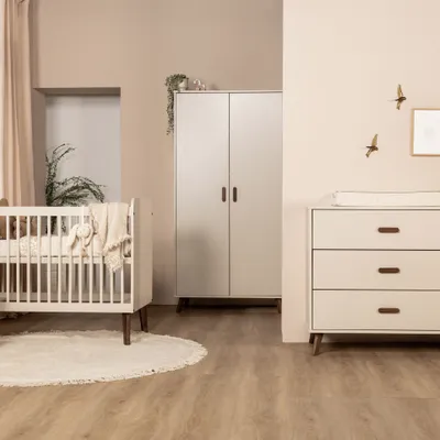 Europe Baby Olivia II Babykamer Oatmeal / Walnoot - Retro