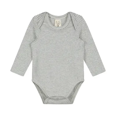 Gray Label Romper - Maat 0-3 Mnd - Grey Melange/Cream 