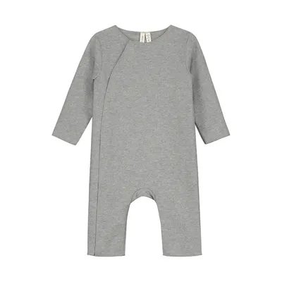 Gray Label Babypakje met Drukknopen - GOTS - Grey Melange - 0-3M